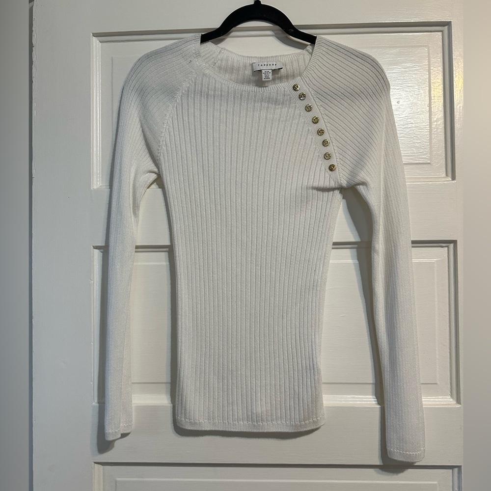 Top shop sweater - white